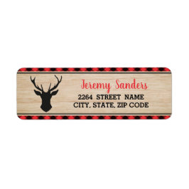 Lumberjack Boy Birthday Party Address Label