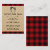 Lumberjack bringt eine Baby-Duschkarte zum Preis e Begleitkarte (Vorne/Hinten)