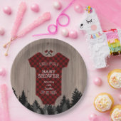 Lumberjack Buffalo Baby Anzug Barn Baby Dusche Pappteller (Party)
