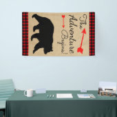Lumberjack Buffalo Kariert Bear Baby Dusche Banner (Messeveranstaltung)