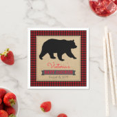 Lumberjack Buffalo Kariert Bear Baby Dusche Serviette (Beispiel)