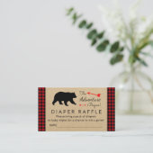 Lumberjack Buffalo Kariert Boys Diaper Raffel Tick Begleitkarte (Stehend Vorderseite)