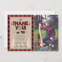 Lumberjack Buffalo Kariert Geburtstag Danke Karte