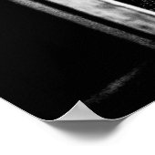 Lumberjack Cabin Window // B W Grainy Poster (Ecke)