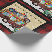 Lumberjack Camper Trailer Trash Monogram JEDES ERE Geschenkpapier (Ecke)