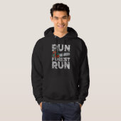 Lumberjack Chainsaw Run Forest Funny Woodworker Hoodie (Vorne ganz)