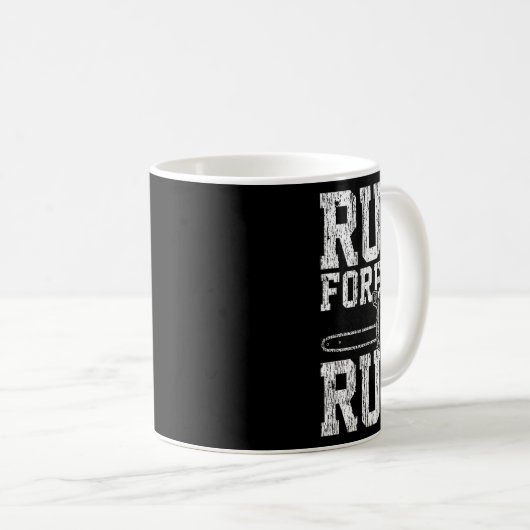 Lumberjack Chainsaw Run Forest Run Funny Kaffeetasse (VorderseiteRechts)