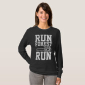Lumberjack Chainsaw Run Forest Run Funny T-Shirt (Vorne ganz)