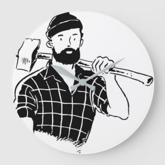 LumberJack Clock Große Wanduhr