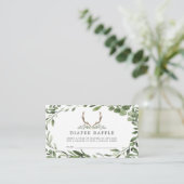 Lumberjack Deer Diaper Raffle Baby Duschkarte Begleitkarte (Stehend Vorderseite)