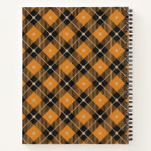 Lumberjack Diagonal Kariert Black & Pumpkin Notizblock (Rückseite)