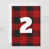 Lumberjack Einladung zum Geburtstag - Abenteuer (Rückseite)