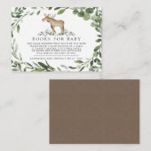 Lumberjack Elch Bücher für Baby-Duschkarte Begleitkarte (Vorne/Hinten)