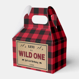 Lumberjack Erster Geburtstag, Wild One Geschenkschachtel