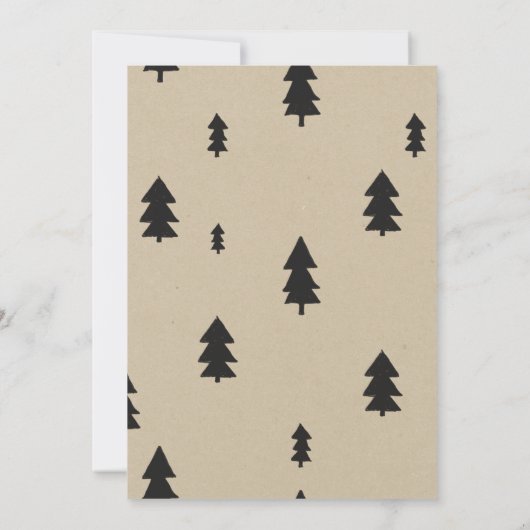 Lumberjack Flannel Boy Baby Dusche Einladung (Rückseite)