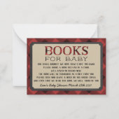 Lumberjack Flannel Boy Books for Baby Card Mitteilungskarte (Vorderseite)
