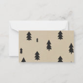 Lumberjack Flannel Boy Diaper Raffekarte Mitteilungskarte (Rückseite)