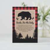 Lumberjack Forest Bear Books for Baby Begleitkarte (Stehend Vorderseite)