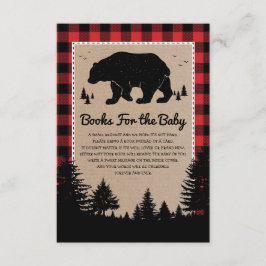 Lumberjack Forest Bear Books for Baby Begleitkarte