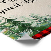 Lumberjack Forest Bitte Unterschreiben Sie unseren Poster (Ecke)