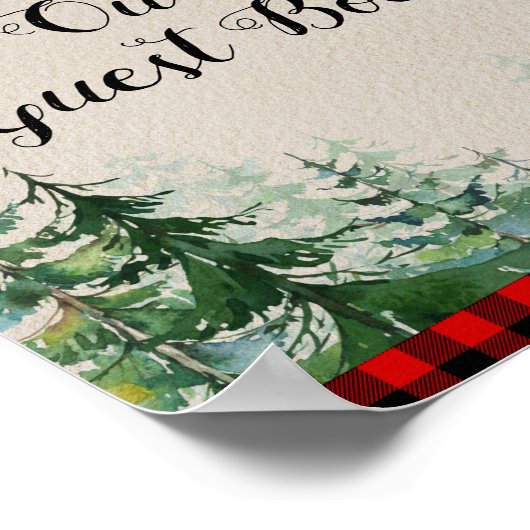 Lumberjack Forest Bitte Unterschreiben Sie unseren Poster (Ecke)