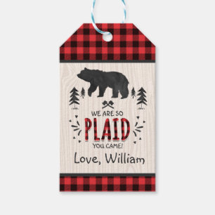 Lumberjack Gastgeschenk Vielen Dank Tag Geschenkanhänger
