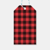 Lumberjack Gastgeschenk Vielen Dank Tag Geschenkanhänger (Rückseite)