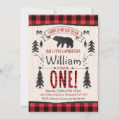 Lumberjack Geburtstag Einladung Lumberjack Party (Vorderseite)