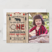 Lumberjack Geburtstag Einladung Lumberjack Party (Vorderseite)