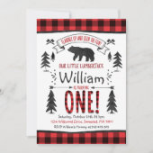 Lumberjack Geburtstag Einladung Lumberjack Party (Vorderseite)