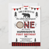 Lumberjack Geburtstag Einladung Lumberjack Party (Vorderseite)