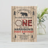 Lumberjack Geburtstag Einladung Lumberjack Party (Stehend Vorderseite)