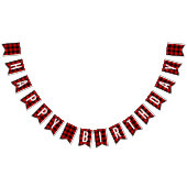 Lumberjack Geburtstag Kariert Wimpelkette (Alle)