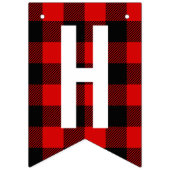 Lumberjack Geburtstag Kariert Wimpelkette (Zweite Fahne)