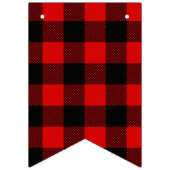 Lumberjack Geburtstag Kariert Wimpelkette (Erste Fahne)