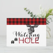 Lumberjack Geburtstag - Wasserloch Karte (Stehend Vorderseite)