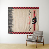 Lumberjack Geburtstagsparty Foto Hintergrund Wandteppich (Beispiel (Horizontal))