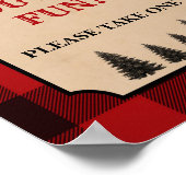 Lumberjack Gefallen Zeichen Wir hoffen, dass Sie S Poster (Ecke)