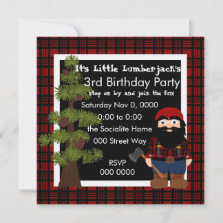 Lumberjack Gnome Einladung