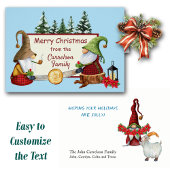 Lumberjack Gnomes Weihnachtskarte