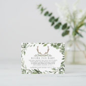 Lumberjack Hirschbücher für Baby-Duschkarte Begleitkarte (Stehend Vorderseite)