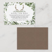 Lumberjack Hirschbücher für Baby-Duschkarte Begleitkarte (Vorne/Hinten)