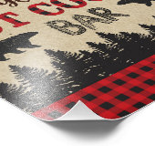 Lumberjack Hot Cocoa Bar Sign | 8x10 Print Fotodruck (Ecke)