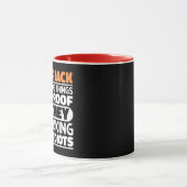 Lumberjack Ich versuche Dinge zu machen Lustige Sp Tasse (Zentrum)