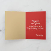 Lumberjack Joy Christmas Feiertagskarte (Innenseite)