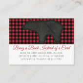 Lumberjack Kariert Bear Boy Dusche Bären Buch brin Begleitkarte (Vorderseite)