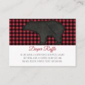 Lumberjack Kariert Black Bear Baby Boy Windelwürfe Begleitkarte (Vorderseite)