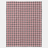 Lumberjack Kariert Blanket Rustikales Rotes und Sc Fleecedecke (Vorderseite)