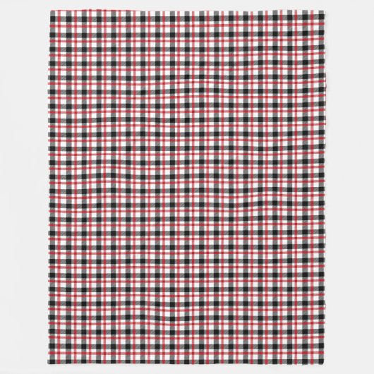 Lumberjack Kariert Blanket Rustikales Rotes und Sc Fleecedecke (Vorderseite)