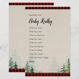 Lumberjack Karierte Gebete für Baby